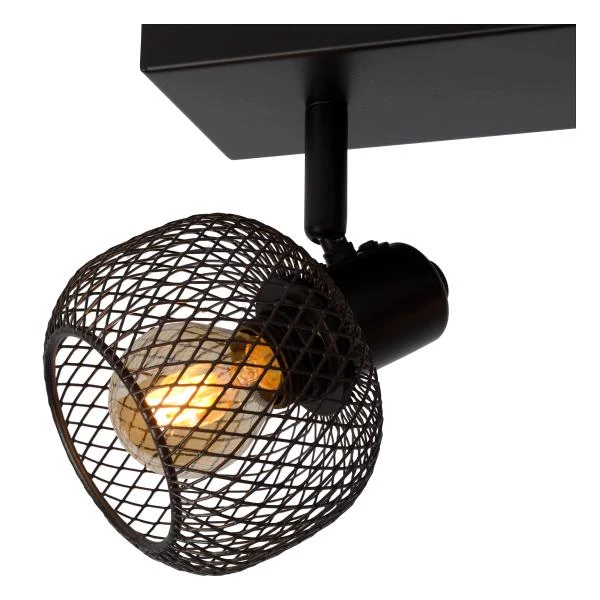 Lucide MAREN - Ceiling spotlight - 2xE14 - Black - detail 2